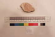 Stucco Fragment, Stucco; carved, painted