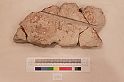 Stucco Fragment, Stucco; carved, painted