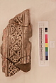 Stucco Fragment, Stucco; carved, painted