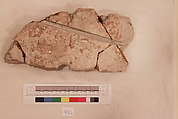 Stucco Fragment, Stucco; carved, painted