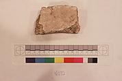 Stucco Fragment, Stucco; carved, painted