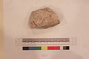 Stucco Fragment, Stucco; carved, painted