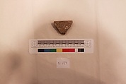 Stucco Fragment, Stucco; carved and painted