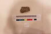 Stucco Fragment, Stucco; carved and painted