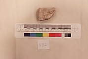 Stucco Fragment, Stucco; carved and painted