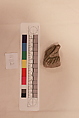 Stucco Fragment, Stucco; carved and painted