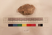 Stucco Fragment, Stucco; carved, painted