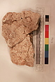 Stucco Fragment, Stucco; carved, painted
