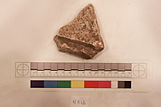 Stucco Fragment, Stucco; carved, painted