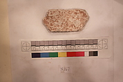 Stucco Fragment, Stucco; carved