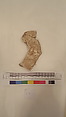 Stucco Fragment, Stucco; carved and painted
