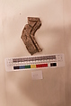 Stucco Fragment, Stucco; carved and painted