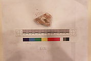 Stucco Fragment, Stucco; carved, painted