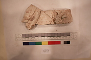 Stucco Fragment, Stucco; carved, painted