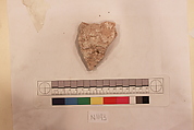 Stucco Fragment, Stucco; carved, painted
