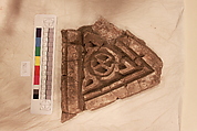 Stucco Fragment, Stucco; carved, painted
