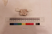 Stucco Fragment, Stucco; carved, painted