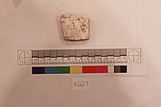 Stucco Fragment, Stucco; carved, painted