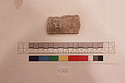 Stucco Fragment, Stucco; carved, painted