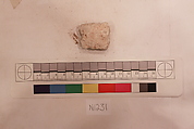 Stucco Fragment, Stucco; carved, painted