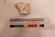 Stucco Fragment, Stucco; carved, painted