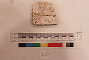 Stucco Fragment, Stucco; carved, painted