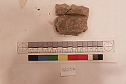 Stucco Fragment, Stucco; carved, painted