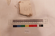 Stucco Fragment, Stucco (bottom is mortar or plaster?); carved, painted