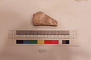 Stucco Fragment, Stucco; carved, painted