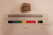 Stucco Fragment, Stucco; carved, painted