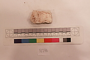Stucco Fragment, Stucco; carved, painted