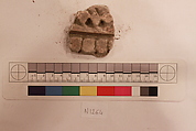 Stucco Fragment, Stucco; carved, painted