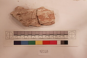 Stucco Fragment, Stucco; carved, painted