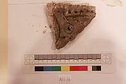 Stucco Fragment, Stucco (?); carved, painted