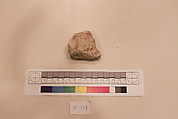 Stucco Fragment, Stucco; carved, painted