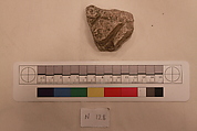 Stucco Fragment, Stucco; carved, painted