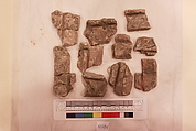 Stucco Fragment, Stucco; carved, painted