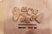 Stucco Fragment, Stucco; carved, painted
