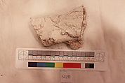 Stucco Fragment, Stucco; carved, painted