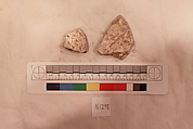 Stucco Fragment, Stucco (white mortar); carved
