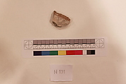 Stucco Fragment, Stucco; carved and painted