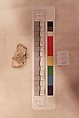 Stucco Fragment, Stucco (mortar); carved, painted