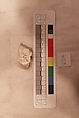 Stucco Fragment, Stucco (mortar); carved, painted