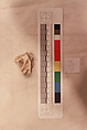 Stucco Fragment, Stucco (mortar); carved, painted