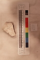 Stucco Fragment, Stucco (mortar); carved, painted