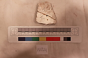 Stucco Fragment, Stucco (mortar); carved, painted