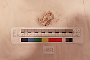 Stucco Fragment, Stucco (mortar); carved, painted