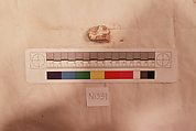 Stucco Fragment, Stucco (mortar); carved, painted