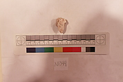 Stucco Fragment, Stucco (mortar); carved, painted