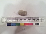 Stucco Fragment, Stucco (mortar); carved, painted